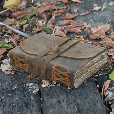 Rustic Leather Vintage Style Journal