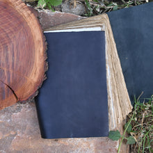 Load image into Gallery viewer, Black Vintage Leather Journal