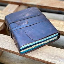 Load image into Gallery viewer, VINTAGE LEATHER JOURNAL SCRAPBOOK