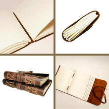 Load image into Gallery viewer,  LEATHER JOURNAL for Women and Men | Soft Rustic Leather | Unlined Thick Paper | Best for Travel Diary & Journals to Write in