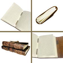 Load image into Gallery viewer, LEATHER JOURNAL Lined Paper - for Men and Women (7"x5") | Soft Rustic Leather | Thick Paper | Best for Travel Diary to Write in