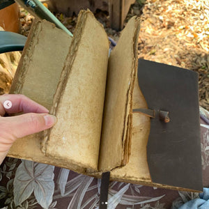 Handmade Leather Journal - Vintage Deckle Edge Rustic Paper