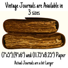 Load image into Gallery viewer, Handmade Leather Journal - Vintage Deckle Edge Rustic Paper