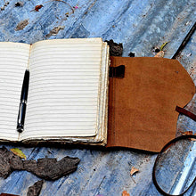 Load image into Gallery viewer, Brown Vintage Leather Journal (LINED)