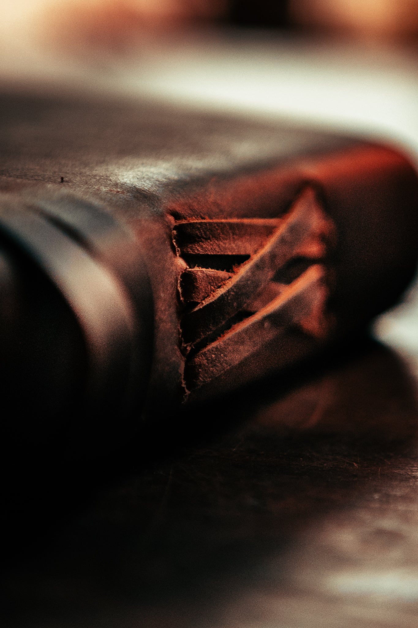 Brown leather key journal as a gift