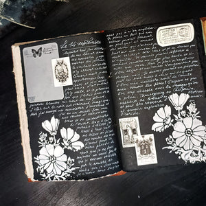 VINTAGE LEATHER JOURNAL SCRAPBOOK without flap